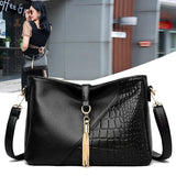 Tassel Women Handbags European Leather Ladies Shoulder Bags