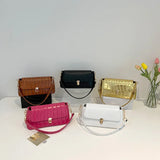 Rhomboid Crossbody Bag Summer Handbag PU Leather Female Purse