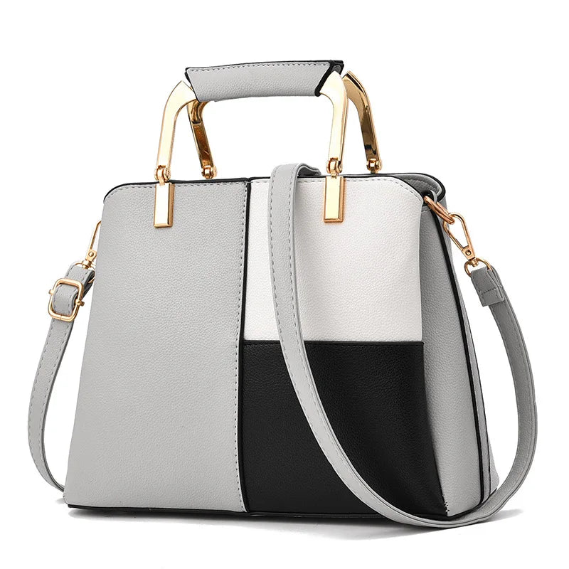 Patchwork Handbags High Leather Shoulder Crossbody Bags For Women