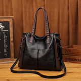 Soft PU Leather Tote Bag Women Shoulder Crossbody Designer