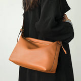 Women Shoulder Bags PU Leather Multi-function Zipper Big Pockets