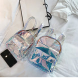 Transparent Laser Backpack PVC Ita Bag Student Harajuku School Bag