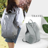 Durable Nylon Folding Backpack Wet Dry Compartment Swimming Gym Bag