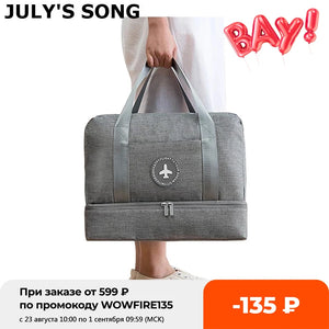 Waterproof Travel Bag with Wet Dry Separation Storage