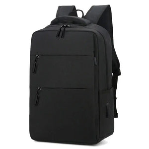 Solid Travel Schoolbag Charging Backpack Business Large-capacity