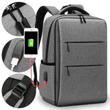 Solid Travel Schoolbag Charging Backpack Business Large-capacity