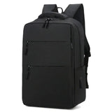 Solid Travel Schoolbag Charging Backpack Business Large-capacity