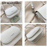 Women Crossbody Bag Solid Flap Shoulder Handbag Small Messenger Purse