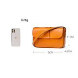 Women's Leather Messenger Sling Handbag Casual Vintage Tote Shoulder Bag
