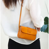 Women's Leather Messenger Sling Handbag Casual Vintage Tote Shoulder Bag