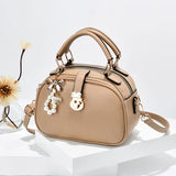 Sweet Solid Small Round Bag Diagonal Bag Women