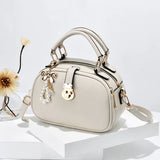 Sweet Solid Small Round Bag Diagonal Bag Women