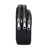 Nylon Shoulder Bag Womens Large-capacity Multi-purpose Solid Zipper Bags