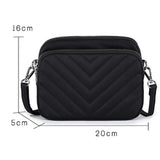 Large-capacity Rhombic Nylon Shoulder Bag for Women