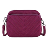 Nylon Shoulder Bag Womens Large-capacity Multi-purpose Solid Zipper Bags