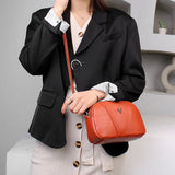 Leather Shell Tote Lady Girl Shoulder Messenger Bag