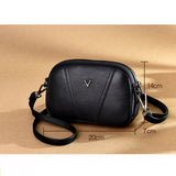 Leather Shell Tote Lady Girl Shoulder Messenger Bag