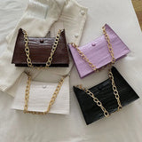 Soft Leather Single-Shoulder Square Handbag for Women