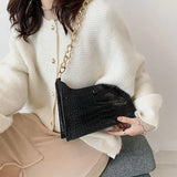 Soft Leather Single-Shoulder Square Handbag for Women