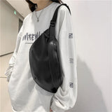 Leather Crossbody Waist Bag Purse for Women and Men