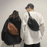 Leather Crossbody Waist Bag Purse for Women and Men