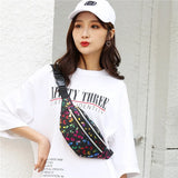 Colorful Ladies Mobile Phone Waist Bag Waterproof Messenger Bag