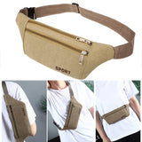 Canvas Waist Pack Fanny Pack Hip Purse Belt Bag