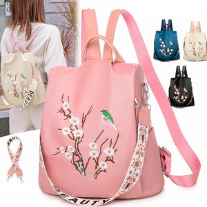 Waterproof Oxford Women Backpack Anti-theft Women Backpacks Print School Bag
