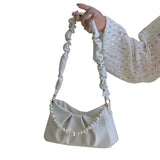 Cloud Bag Flap PU Leather Handbags Purse for Women Casual Bag