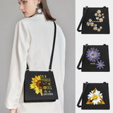Wild Women Daisy Shoulder Messenger Bag Small Square Commute Handbag
