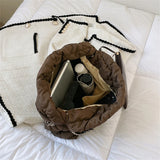 Winter Women's Purses Nylon Shoulder Bags Large Totes