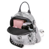 Women Backpack PU Leather School Bags For Teenage Girls 3 in 1 Ladies