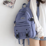 Women Backpack Laptop Mochila Duck Print School Bag Teenager Girl Bookbag