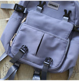 Women Backpack Laptop Mochila Duck Print School Bag Teenager Girl Bookbag