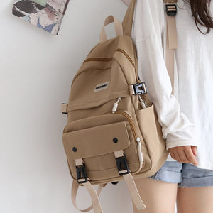 Women Backpack Laptop Mochila Duck Print School Bag Teenager Girl Bookbag