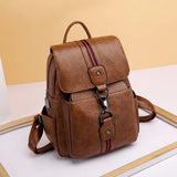 Women Backpack PU Leather Casual large capacity Shoulder Bag For Girls