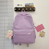 Nylon School Bag for Girls Large Capacity Backpack
