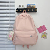Nylon School Bag for Girls Large Capacity Backpack