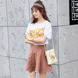 Cat Ear Shape Beach Bag Ladies' PU Leather Handbag