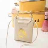 Cat Ear Shape Beach Bag Ladies' PU Leather Handbag
