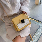 Women Bag Chain Pu Leather Crossbody Bags Lady Small Shoulder