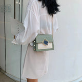 Women Bag Chain Pu Leather Crossbody Bags Lady Small Shoulder