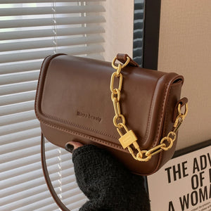 Women Bag High PU Leather Shoulder Bags Hasp Envelope Handbags