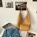 Women Bag Sets Ladies Small Shoulder Bag Soft PU Leather Plicated Strap