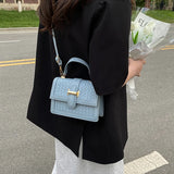 Women Belt Lock Single Shoulder Crossbody Handbags