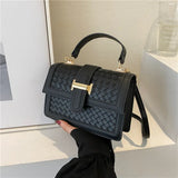 Women Belt Lock Single Shoulder Crossbody Handbags