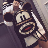 PU Big Ears Character Pocket Backpacks Rucksack Bag