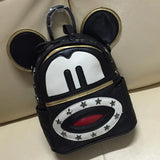 PU Big Ears Character Pocket Backpacks Rucksack Bag