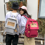 Women Casual Canvas Backpack Students School Bag Girl Large Capacity Travel Bag