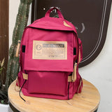 Women Casual Canvas Backpack Students School Bag Girl Large Capacity Travel Bag